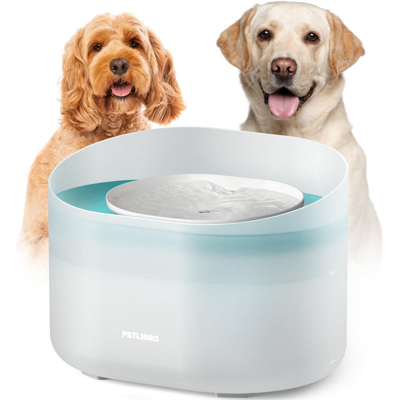 PETLIBRO Dog Water Fountain, 2.1Gal/8L Capsule Dog Fountain for Medium to Large Dogs, Anti-Splash Dog Water Bowl Dispenser, Super Quiet Pet Water Fountain, Great for Dogs Cats and Multi-Pet Home - Image 1