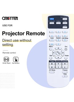 OMETTER Hot sale 1pc Universal Projector Remote Control For Epson 1599176 EX3220 EX5220 EX5230 EX6220 EX7220 725HD 730HD 