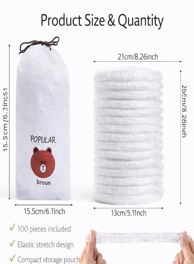 CAVERNSHOP Reusable Elastic Food Storage Covers 100 PCS | Adjustable Stretch Bowl & Plate Covers | Fresh Keeping Wrap for Fruits, Vegetables & Containers | Kitchen Food Covers - Image 2