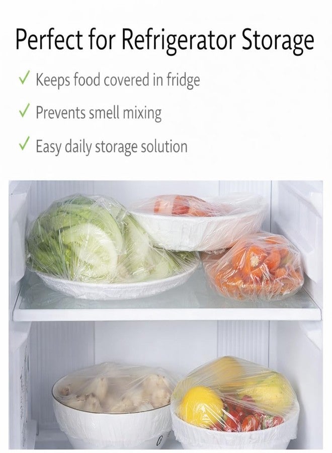 CAVERNSHOP Reusable Elastic Food Storage Covers 100 PCS | Adjustable Stretch Bowl & Plate Covers | Fresh Keeping Wrap for Fruits, Vegetables & Containers | Kitchen Food Covers - Image 5