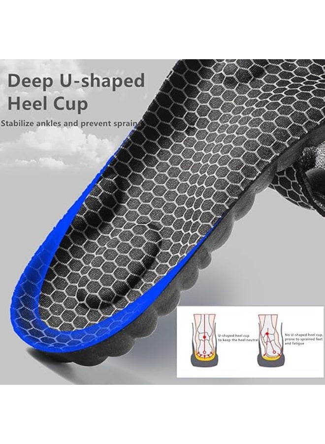 زوج من نعال داخلية طبية لتقويم القدم مصنوعة من الميموري فوم، نعل داخلي لتخفيف الآلام ودعم قوس القدم، قابل للقص والتعديل لتناسب الرجال والنساء، مثالي للمشي والجري والأحذية الرياضية والرسمية - Image 5