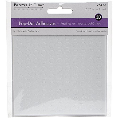 Forever In Time 3D Pop Dots for Scrapbook, 264-Piece, 0.25" - Image 2