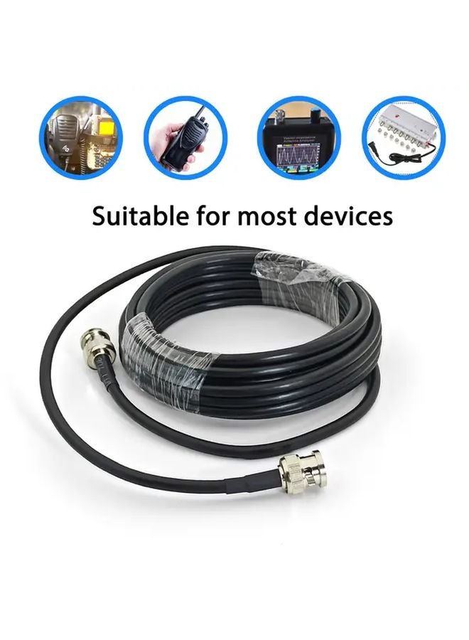 BNC Male to Male RG58 Coaxial Cable 3m 9 84ft for Surveillance CCTV Video - Image 2