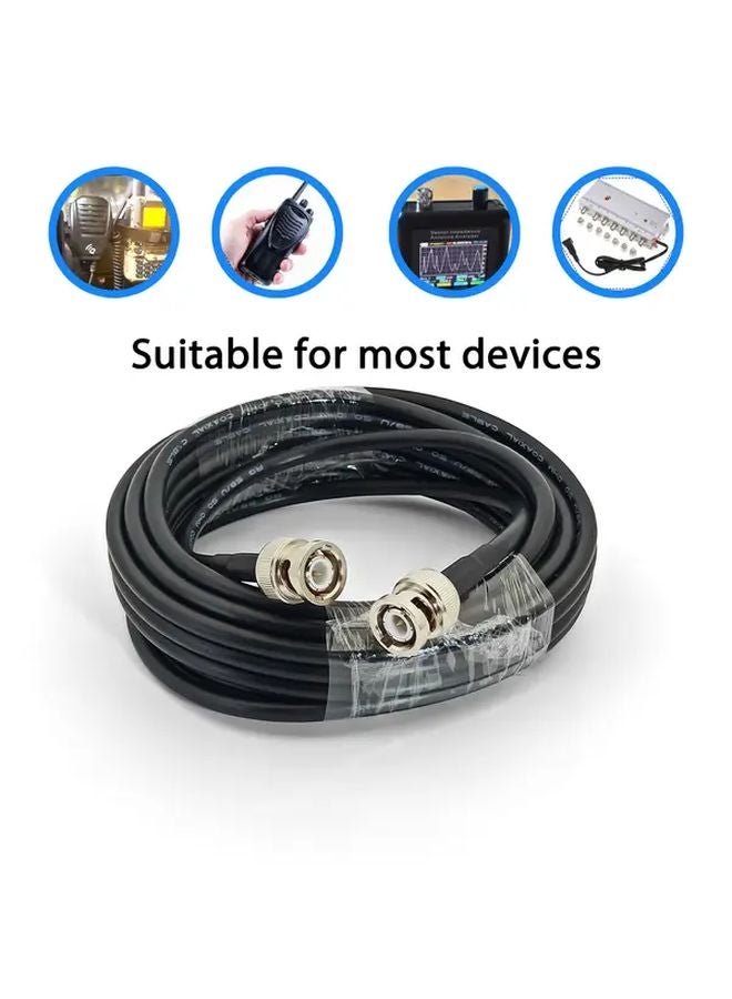 BNC Male to Male RG58 Coaxial Cable 3m 9 84ft for Surveillance CCTV Video - Image 5