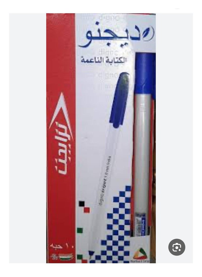 Digno Trijet Pen Pack Of 50 Blue  - Image 1