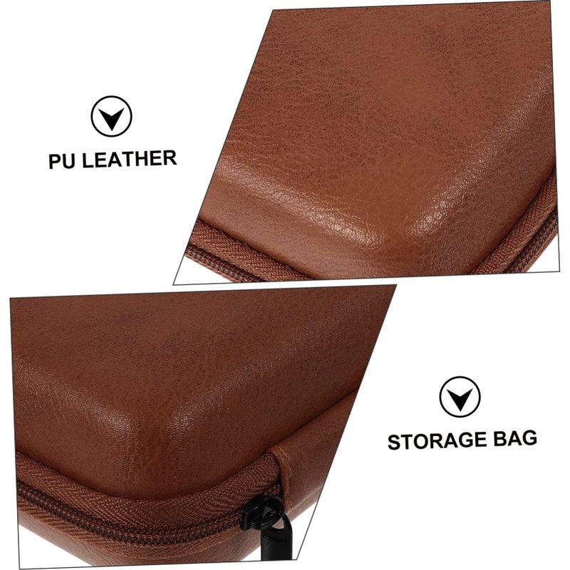 Portable PU Earphone Organizer Pouch For Data Cables Headphone Accessories Travel - Image 5