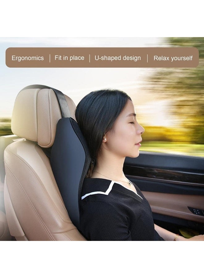 وسادة رأس مقعد السيارة العالمية من فوم لدعم الرأس والرقبة، وسادة سيارة لجميع الفصول - Image 3