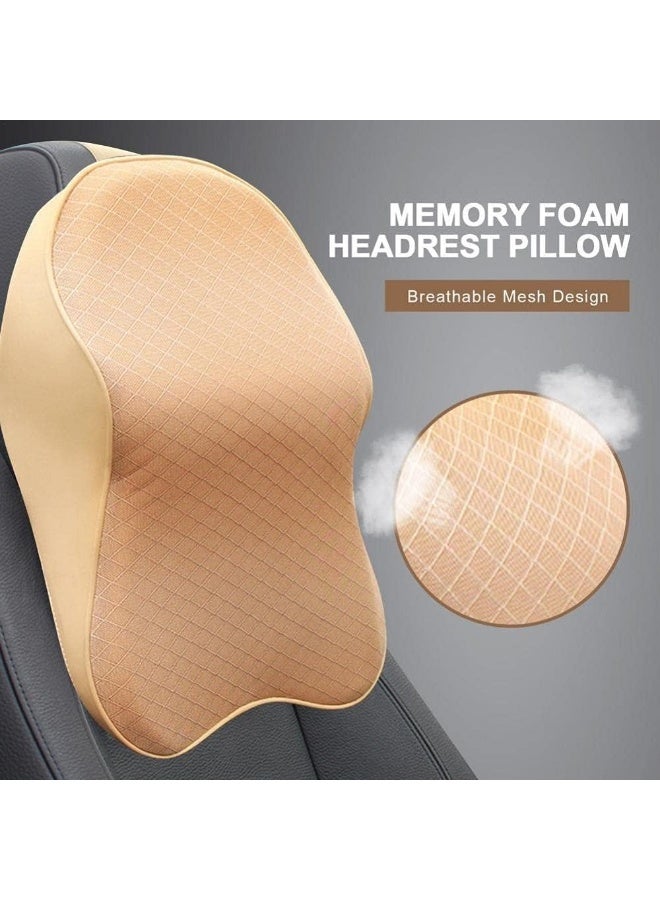 وسادة رأس مقعد السيارة العالمية من فوم لدعم الرأس والرقبة، وسادة سيارة لجميع الفصول - Image 4