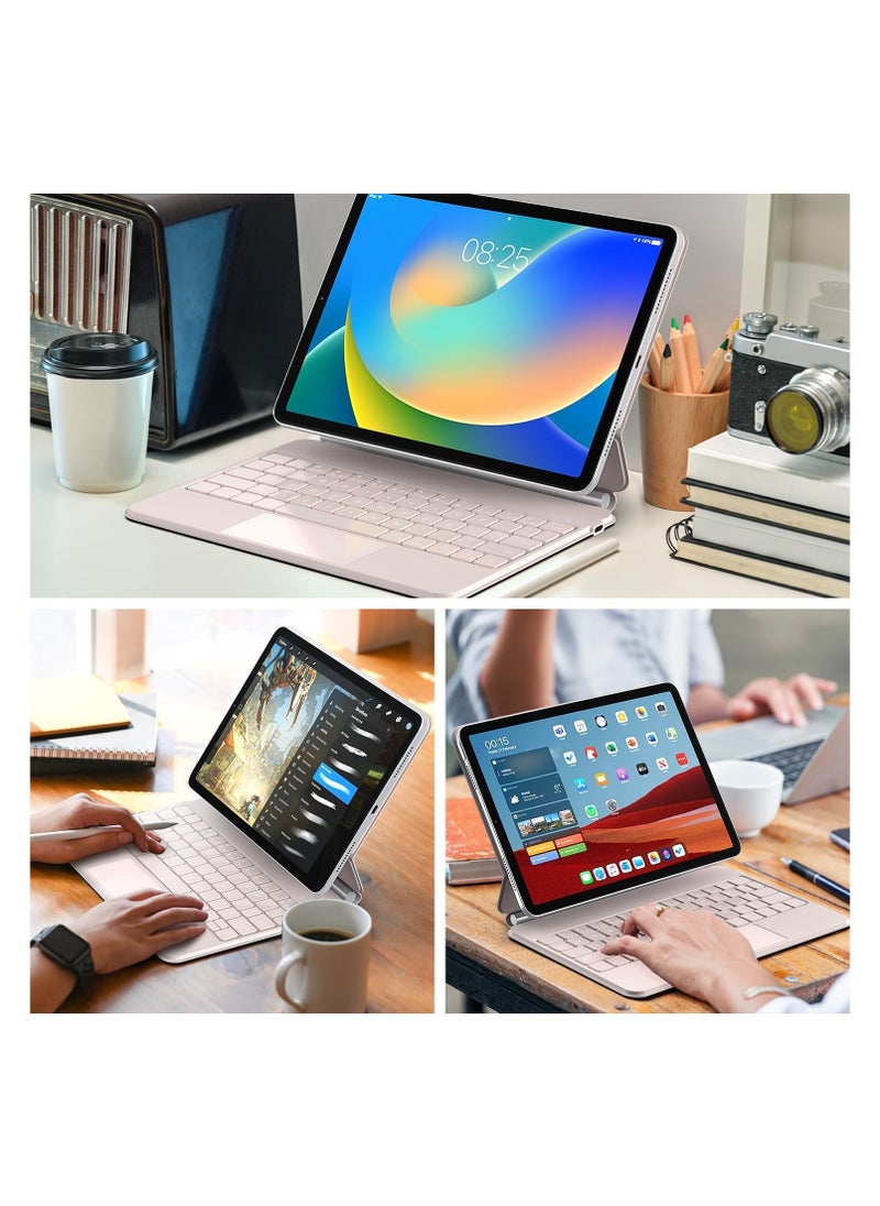 Generic Keyboard Case for iPad 10th Generation 2022 & 11th (A16, 2025) – Magic-Style Keyboard with Multi-Touch Trackpad – Floating Cantilever Stand – Magnetic Case for iPad 10.9 inch 10th / 11th Gen.  - Image 4