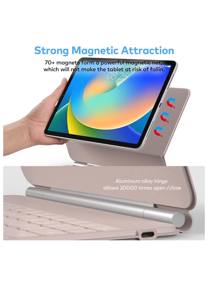 Generic Keyboard Case for iPad 10th Generation 2022 & 11th (A16, 2025) – Magic-Style Keyboard with Multi-Touch Trackpad – Floating Cantilever Stand – Magnetic Case for iPad 10.9 inch 10th / 11th Gen.  - Image 5