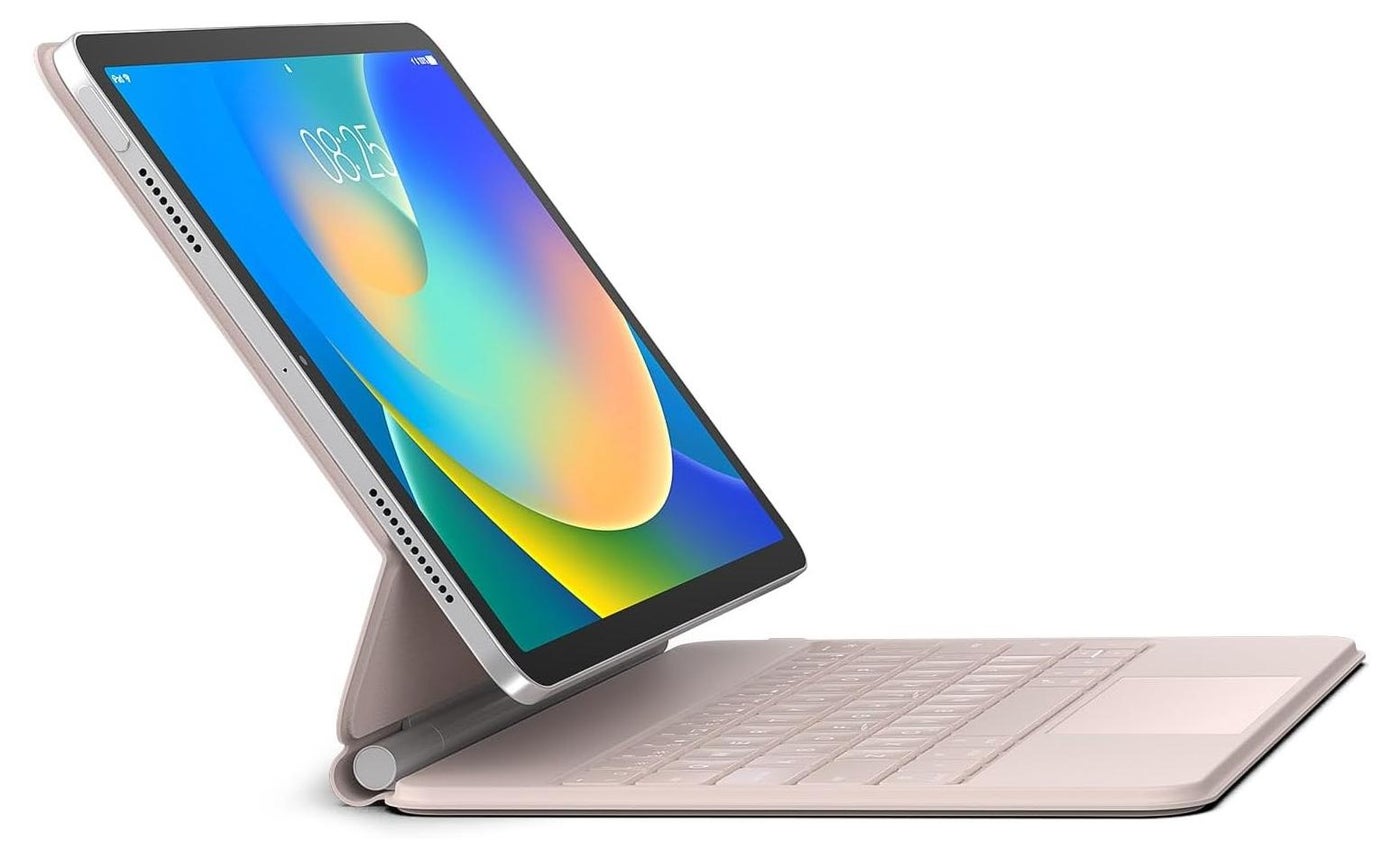 Arabic/English Keyboard case for iPad 10th generation (2022) and 11th generation (A16, 2025) – Magic Keyboard with Multi-Touch Trackpad – Floating Cantilever Stand – Magnetic Case for iPad 10.9-inch 10th/11th Generation.