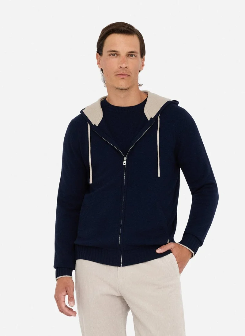 ليو جو كنزة صوف وكشمير بسحاب