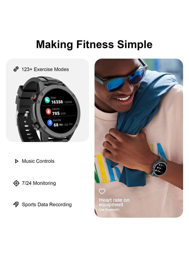 FILA Smart Watch for Men Women, 1.43'' AMOLED Fitness Tracker with Heart Rate/Sleep Monitor, 130+ Sport Modes, Activity Tracker, Pedometer for Android iOS - Image 2