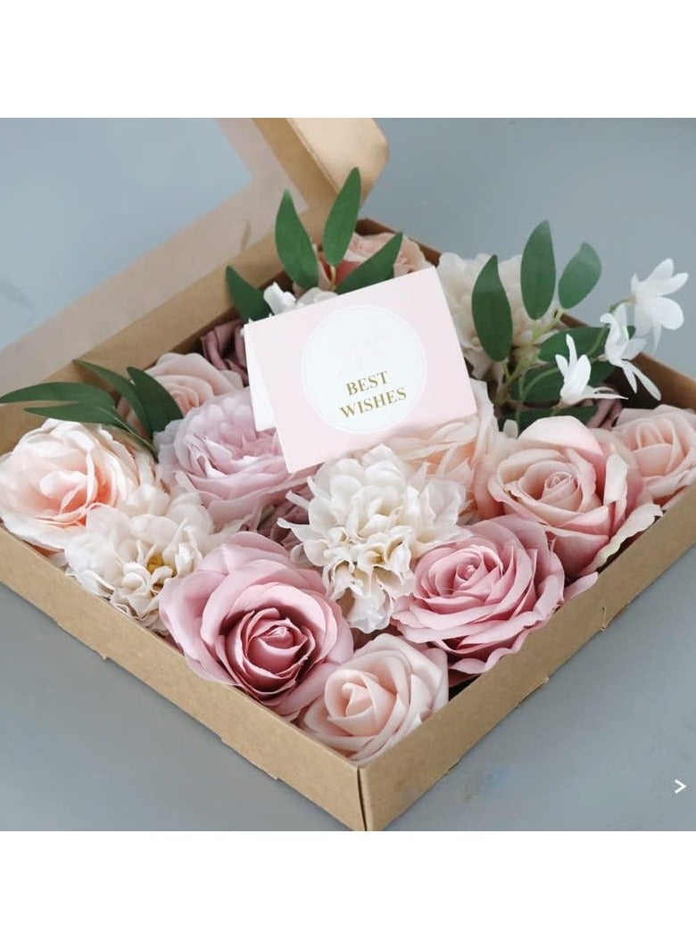 GT-Wheel Artificial Flowers Combo Box Silk Fake Faux Flower Centerpieces for DIY Wedding Cake Topper Floral Arrangements  - Image 4
