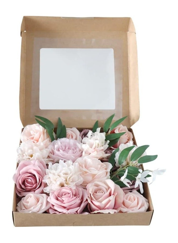 GT-Wheel Artificial Flowers Combo Box Silk Fake Faux Flower Centerpieces for DIY Wedding Cake Topper Floral Arrangements  - Image 5