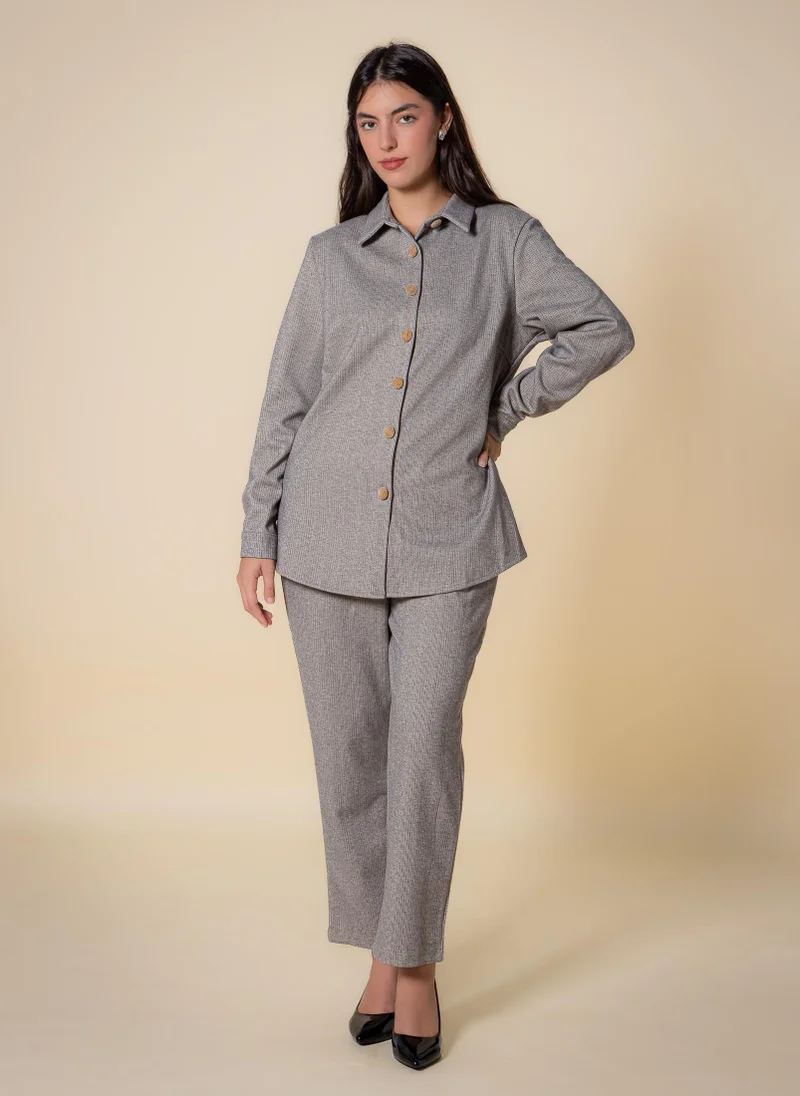 SHAPES MIDWEIGHT TEXTURED SHIRT SET