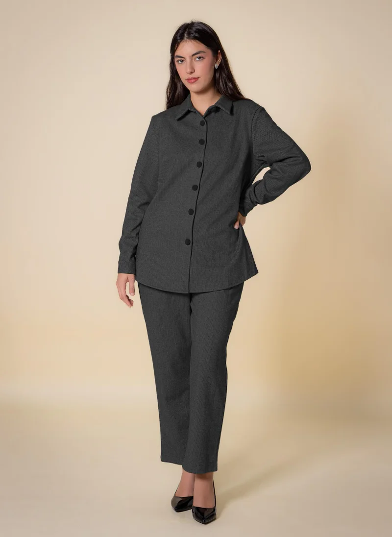 SHAPES MIDWEIGHT TEXTURED SHIRT SET