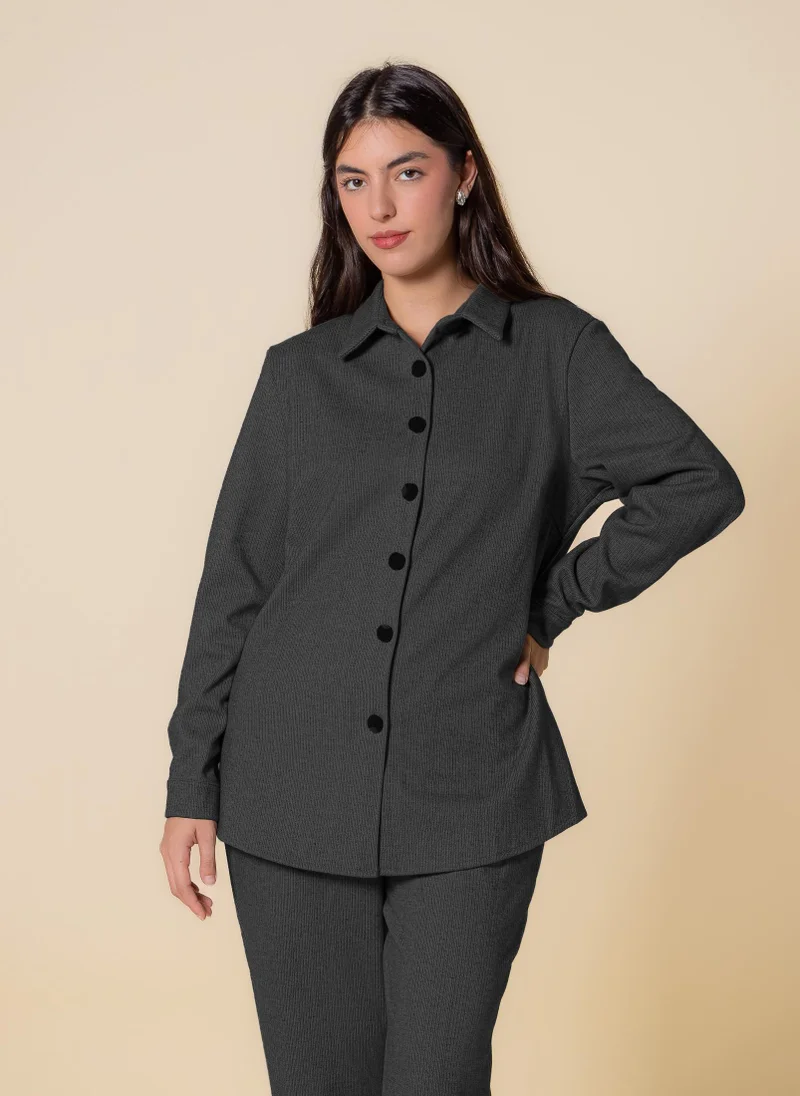 SHAPES MIDWEIGHT TEXTURED SHIRT SET