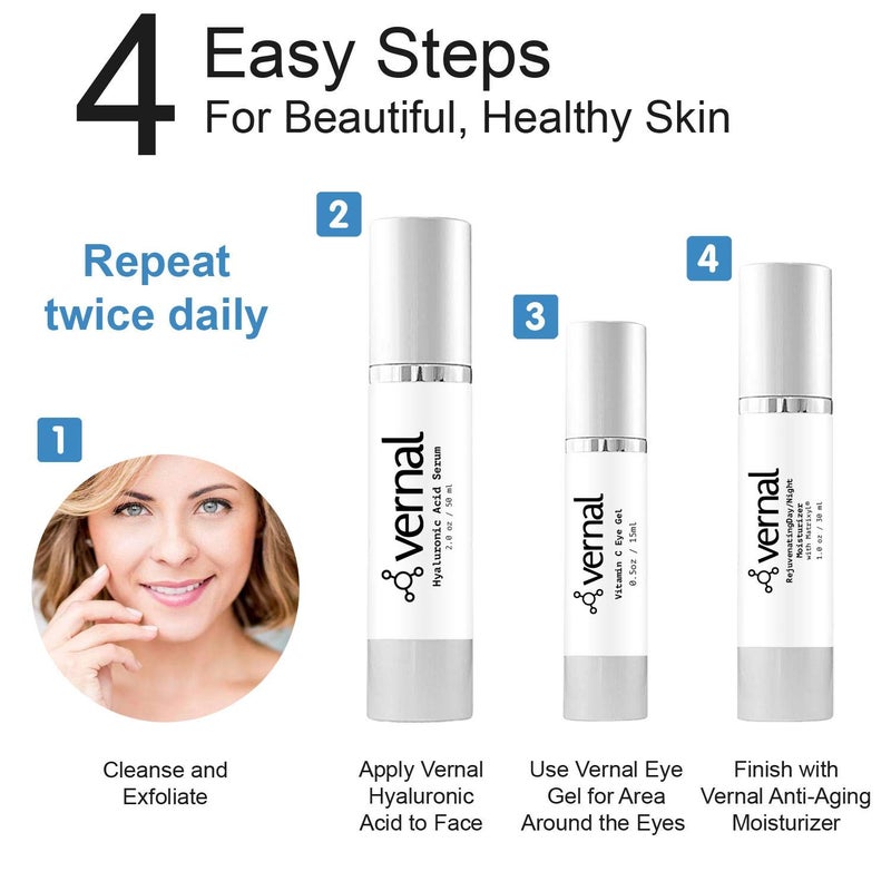 Vernal Eye Treatment Cream â€“ Repair Dark Circles Under Eye & Puffiness â€“ Packed with Collagen, Vitamin C & K | Eye Bags Treatment | Get Brighter, Rested and Refreshed Looking Eyes | Best Eye Gel - Image 5