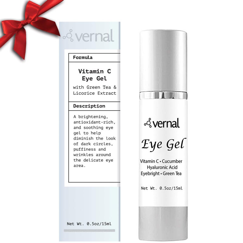 Vernal Eye Treatment Cream â€“ Repair Dark Circles Under Eye & Puffiness â€“ Packed with Collagen, Vitamin C & K | Eye Bags Treatment | Get Brighter, Rested and Refreshed Looking Eyes | Best Eye Gel - Image 1