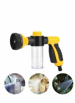 Y&D Car Foam Sprayer Cannon Wash Gun Garden Hose Nozzle, 8 Adjustable Watering Patterns  - Image 1