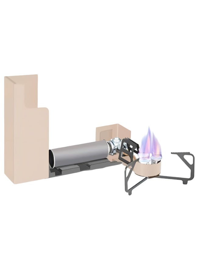 Cady One Portable 3-burner gas stove with 6800W power, uses a gas canister or large gas cylinder. This versatile camping stove features a stable base and foldable design, making it ideal for outdoor cooking, camping, and trips. - Image 1