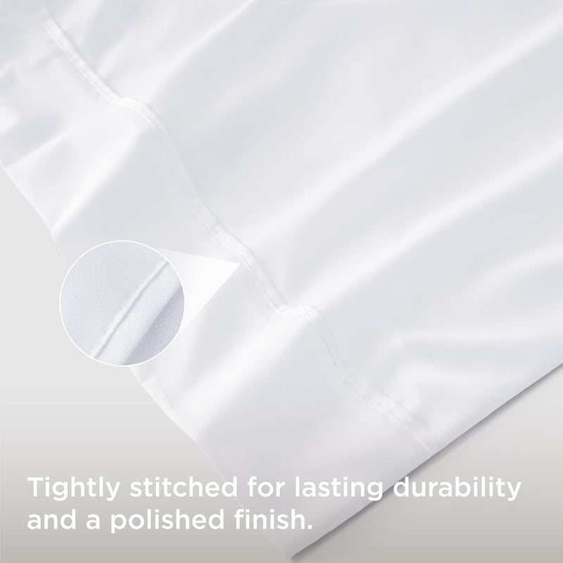 Bedsure Body Pillow Case Cover - White Brushed Microfiber Long Pillow Cases, Ultra Soft and Cozy Body Pillowcase with Envelope Closure for Kids, Wrinkle, Fade Resistant, 1 Pack, 20x54 Inches - Image 4
