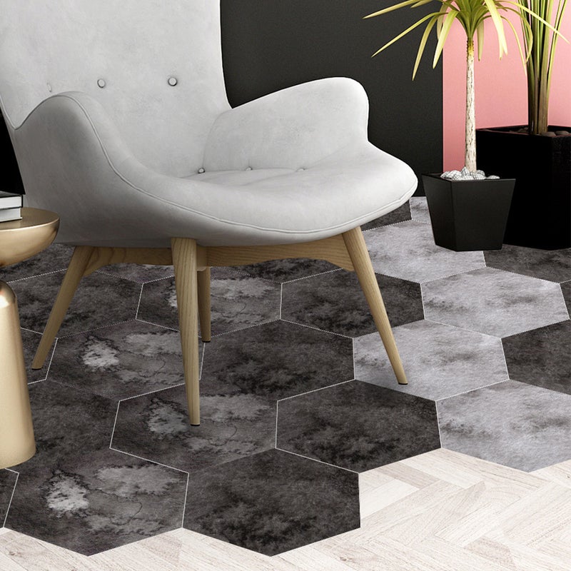 10Pcs Simulation Hexagonal Unique Pattern Waterproof Non-Slip Self Adhesive Tile Floor Sticker - Image 5