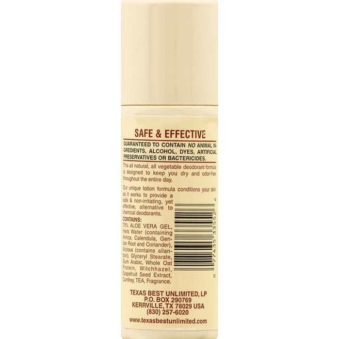Alvera All Natural Roll-On Deodorant Aloe & Almonds - 3 Fl Oz, 4 pack - Image 2