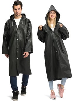 MAİN SHOP Main Shop Unisex Black Waterproof Windproof Raincoat  - Image 1