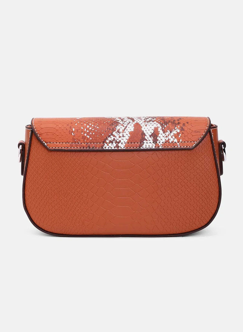 Haute Sauce Women's The Coilmark Curve Hand Bag - Terracotta Brown