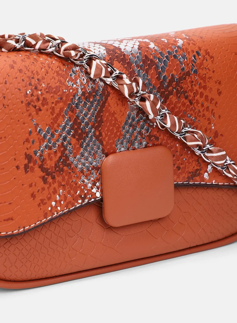 Haute Sauce Women's The Coilmark Curve Hand Bag - Terracotta Brown