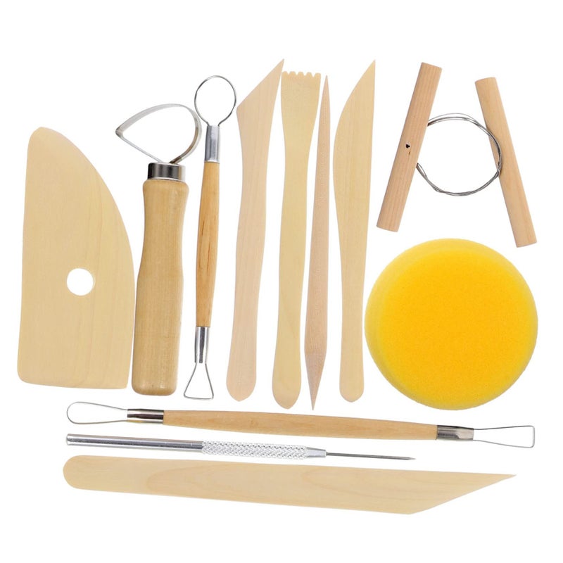 Clay Pottery Sculpting Tools Set For Beginners Carving Kit Polymer Clay Modeling Easy To Clean Storage Durable Application - Image 2