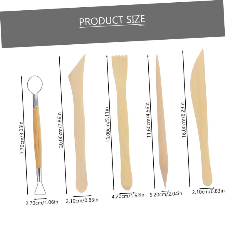 Clay Pottery Sculpting Tools Set For Beginners Carving Kit Polymer Clay Modeling Easy To Clean Storage Durable Application - Image 3