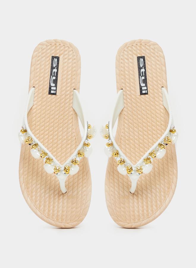 Styli Styli Embellished Flip Flop  - Image 5