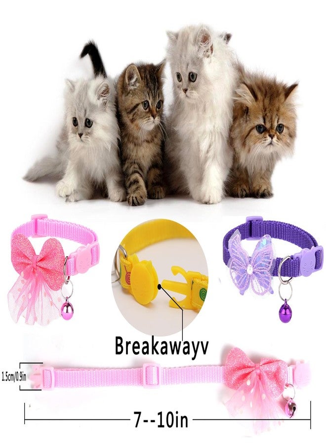 TAMHOO 16 PCS Cute Cat Collars Breakaway with Bell for Boy Cats and Girl Cats Gifts (#2-Multicolor Lace) - Image 2