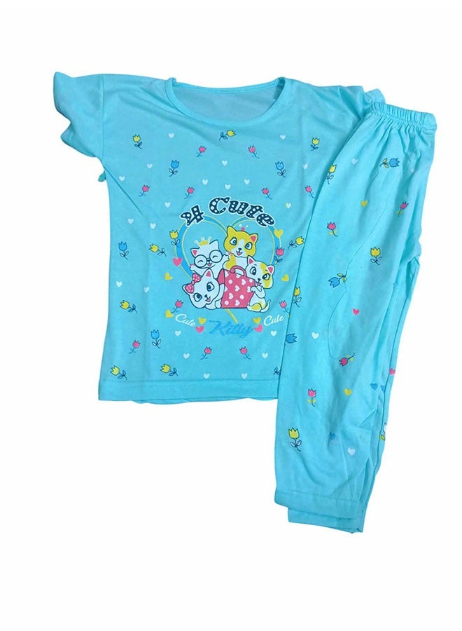 Girl Regular Fit Short Sleeve Set - 2 Pieces