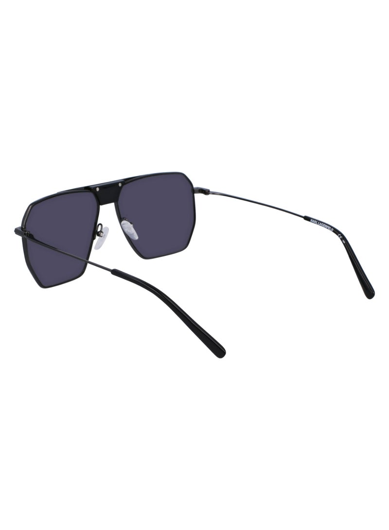 Karl Lagerfeld FULL RIM METAL METAL KARL LAGERFELD SUNS KL350S 5813 (001) SHINY BLACK - Image 5