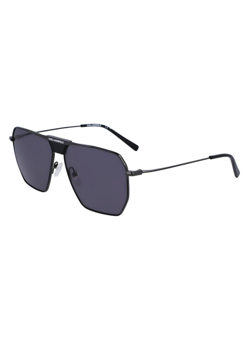 Karl Lagerfeld FULL RIM METAL METAL KARL LAGERFELD SUNS KL350S 5813 (001) SHINY BLACK - Image 1