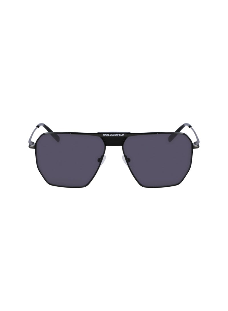 Karl Lagerfeld FULL RIM METAL METAL KARL LAGERFELD SUNS KL350S 5813 (001) SHINY BLACK - Image 2
