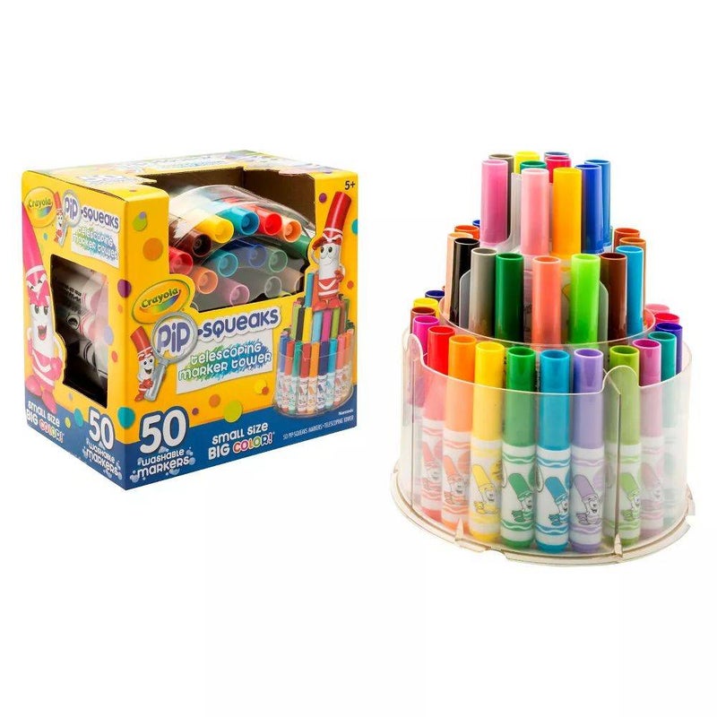 Crayola Pip-Squeaks Telescoping Marker Tower Set (50 Pieces) - Image 2