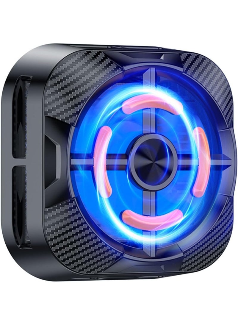 X79 Magnetic Mobile Phone Cooler, 4500 RPM Semiconductor Cooling Fan, Clip-on Dual Cooling, for Live Streaming and Gaming, RGB Lighting, Direct Cable - Image 4