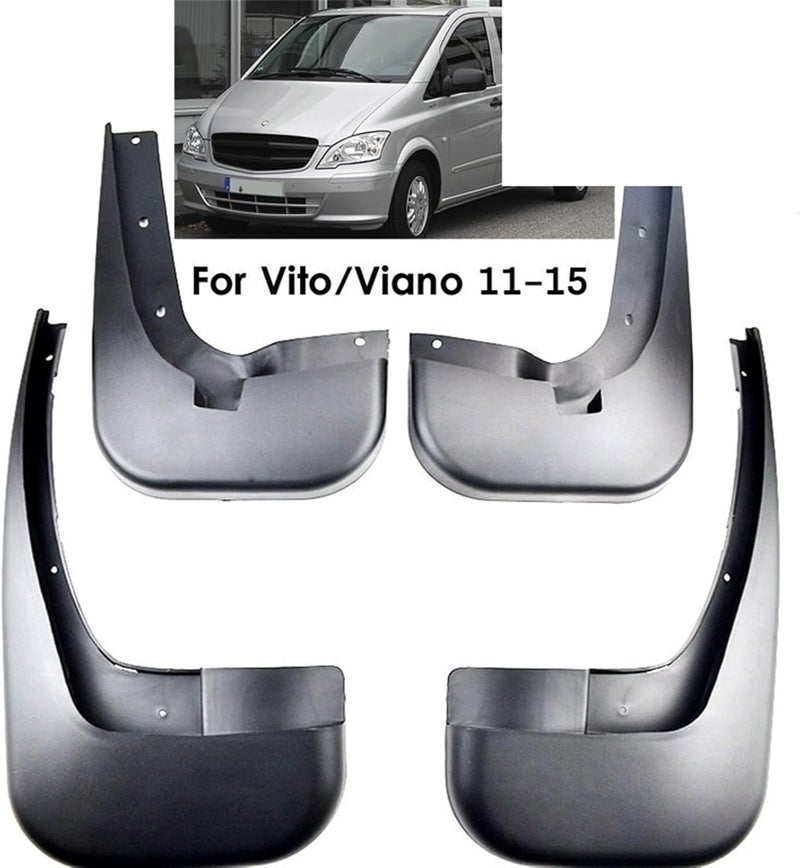 Wivplex 4Pcs Car Mud Flaps for Benz Vito Viano W639 - Image 2