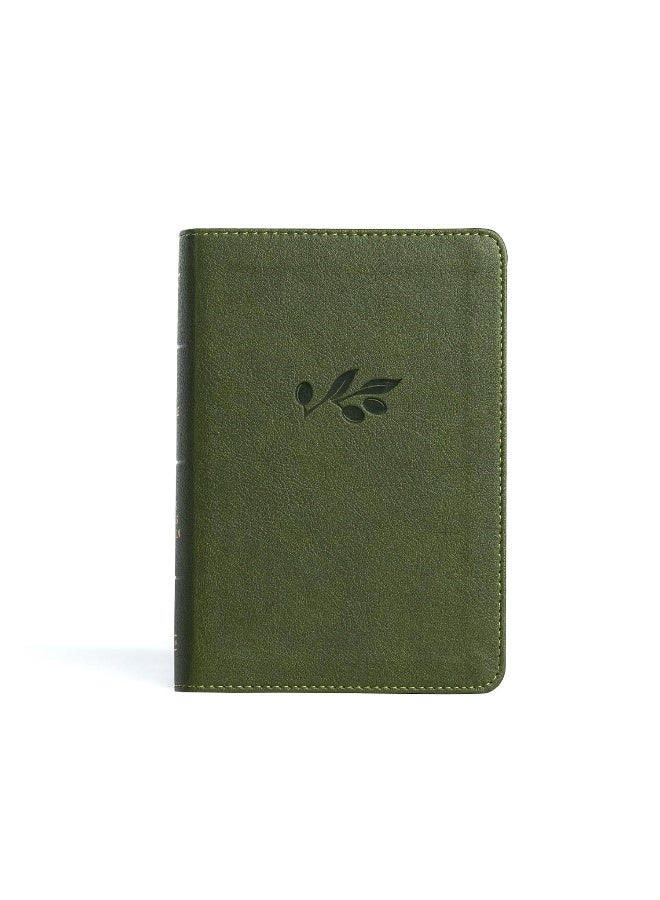 KJV Large Print Compact Reference Bible, Olive Leathertouch - Image 1