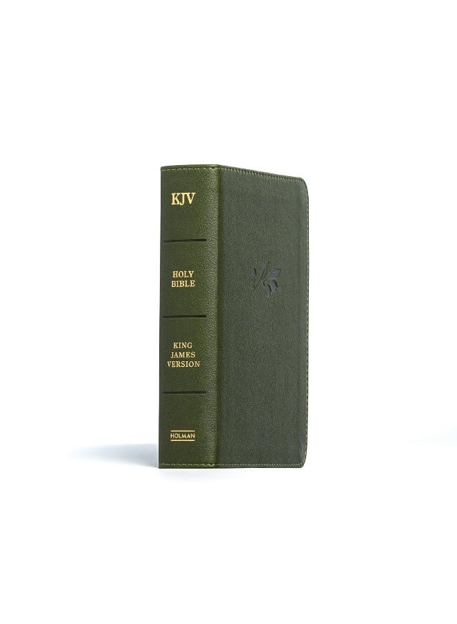 KJV Large Print Compact Reference Bible, Olive Leathertouch - Image 3