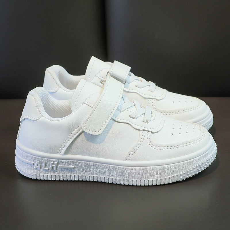 Children's White Soft-Sole Casual Sneakers - Image 1