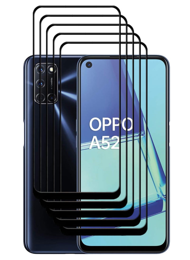 ACLIX 5 Pieces Antistatic ESD Dustproof Premium Quality High Definition Tempered Glass Screen Protector Designed For Oppo A52 - Image 1