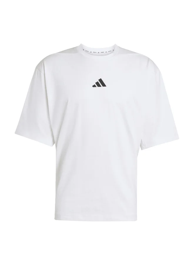 Adidas Adidas Oversize Tee White T-Shirt (Short Sleeve) T-Shirts For Men