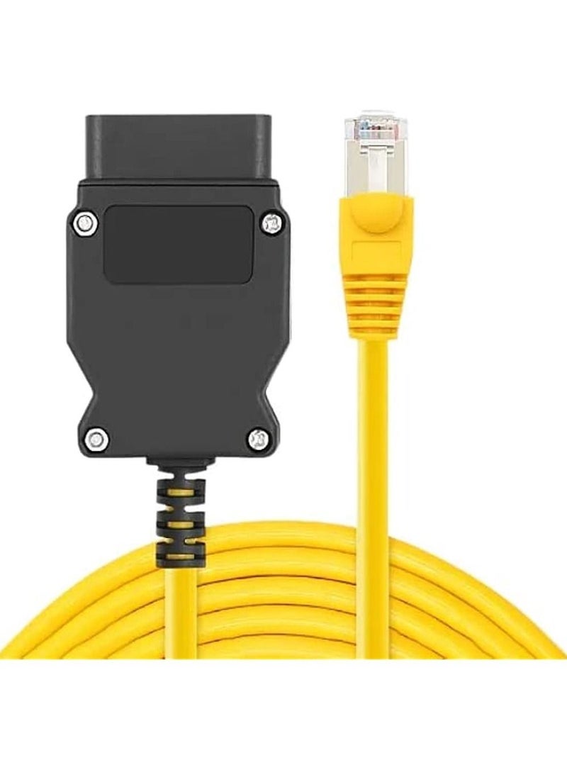 OIMG OBD2 Adaptor With Ethernet Rj45 Cable - Works With I-COM E-SYS I-STA Bootmod3 Bimmercode MHD For BMW E/F/G Series & Toyota Supra MK5 Coding & Diagnostic  - Image 2