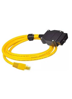 OBD2 Adaptor With Ethernet Rj45 Cable - Works With I-COM E-SYS I-STA Bootmod3 Bimmercode MHD For BMW E/F/G Series & Toyota Supra MK5 Coding & Diagnostic